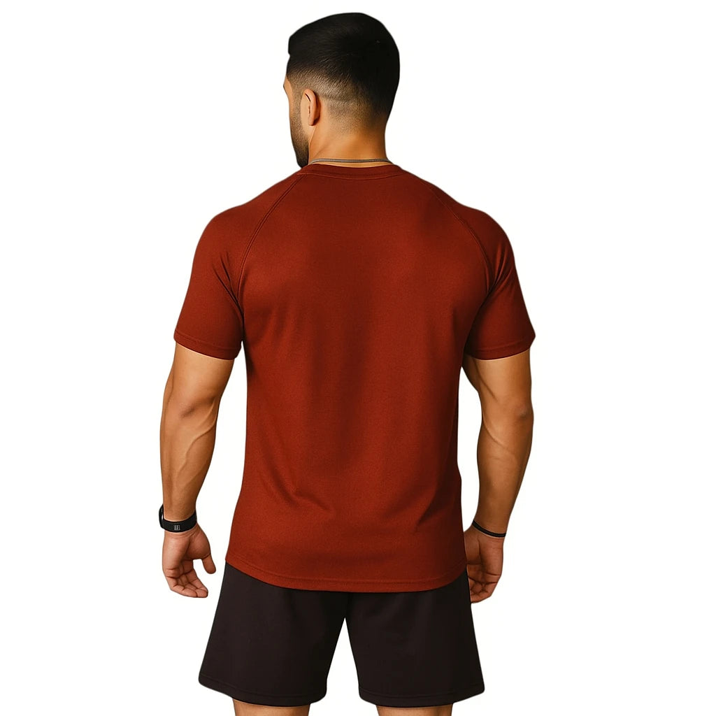 Melange t-shirt for Men's - Rust
