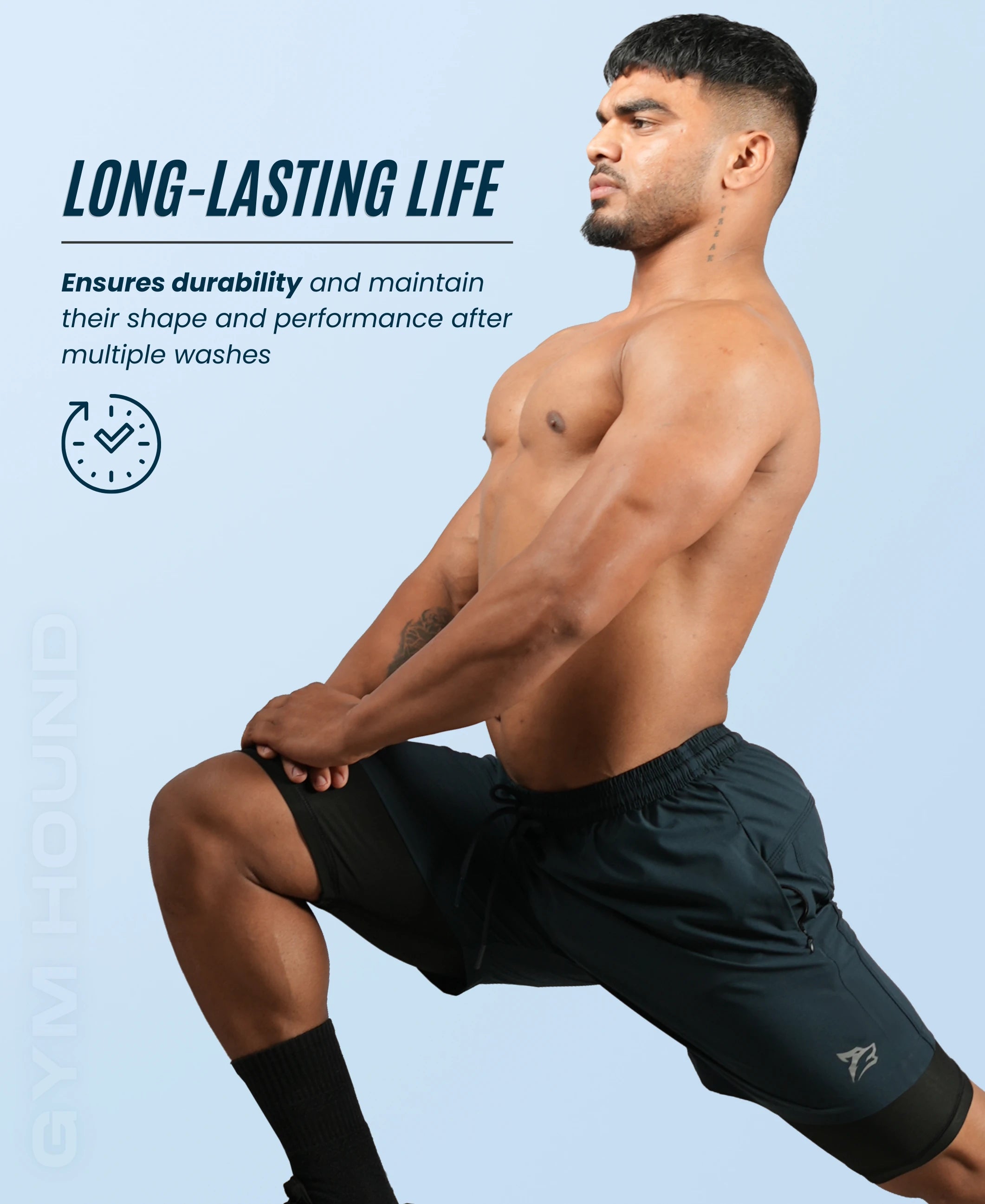 Men's 2 in 1 Running Shorts - Navy