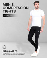 Men's Compression Skinny Fit Leggings - Tights