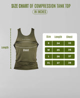 Men's Dryfit Sports Tank Top, Lightweight Training Vest - Olive Green