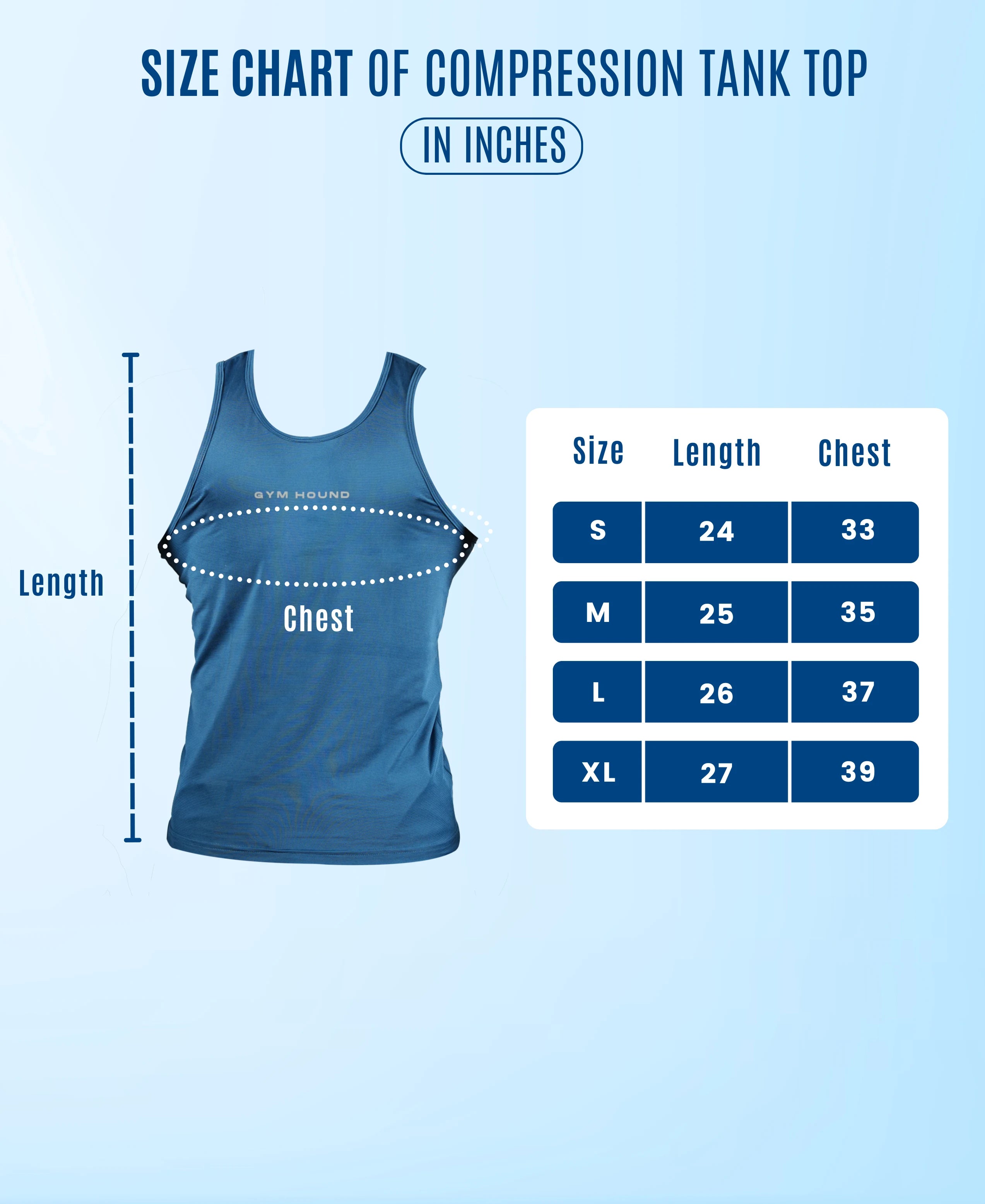 Men's Dryfit Sports Tank Top, Lightweight Training Vest - Teal Blue