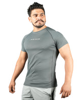 Men's Polyester Regular Fit T-Shirt - Graphite Grey