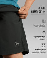 Men's Running & Sports Shorts - Black