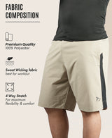 Men's Running & Sports Shorts - Khaki