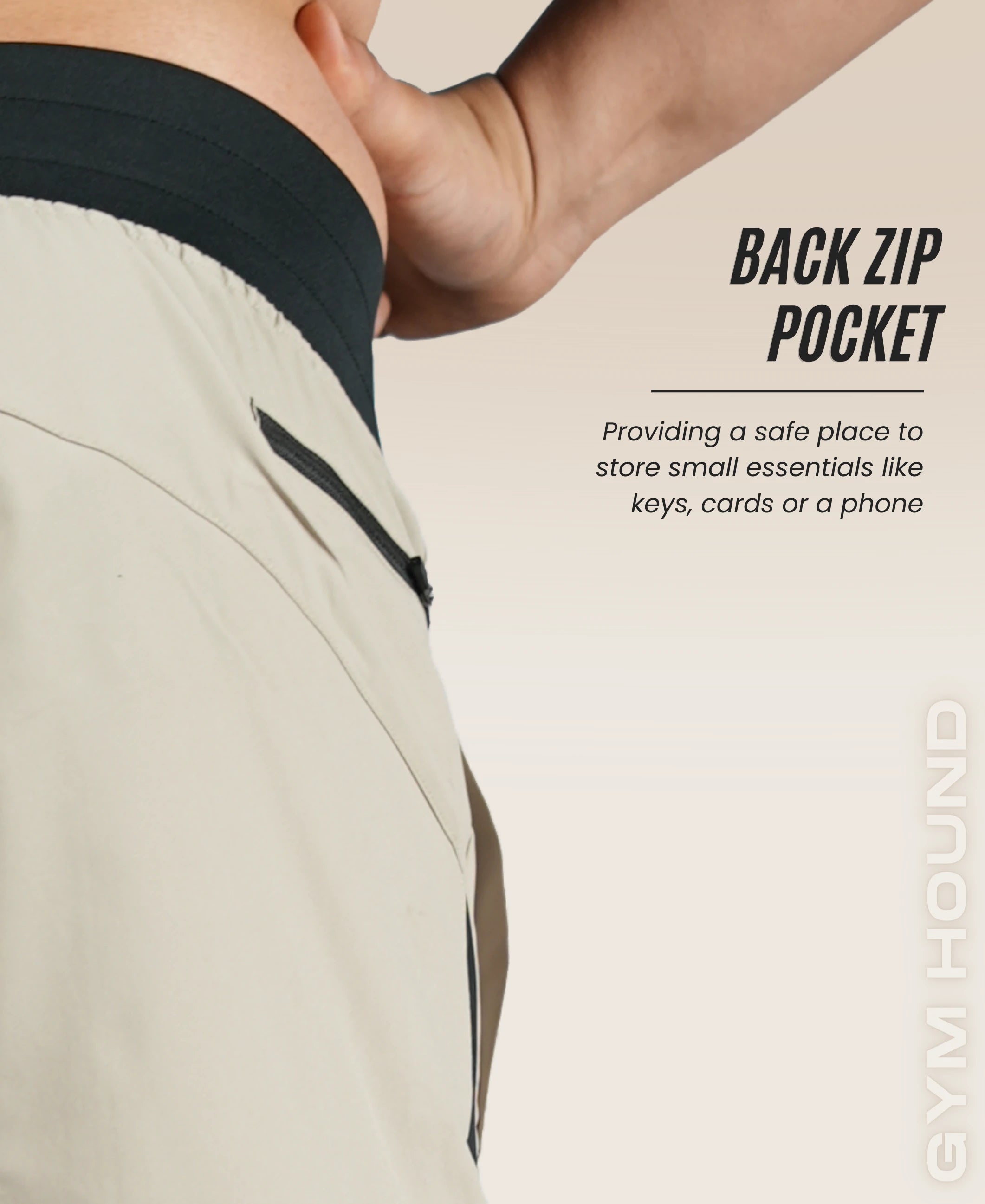 Men's Running & Sports Shorts - Khaki