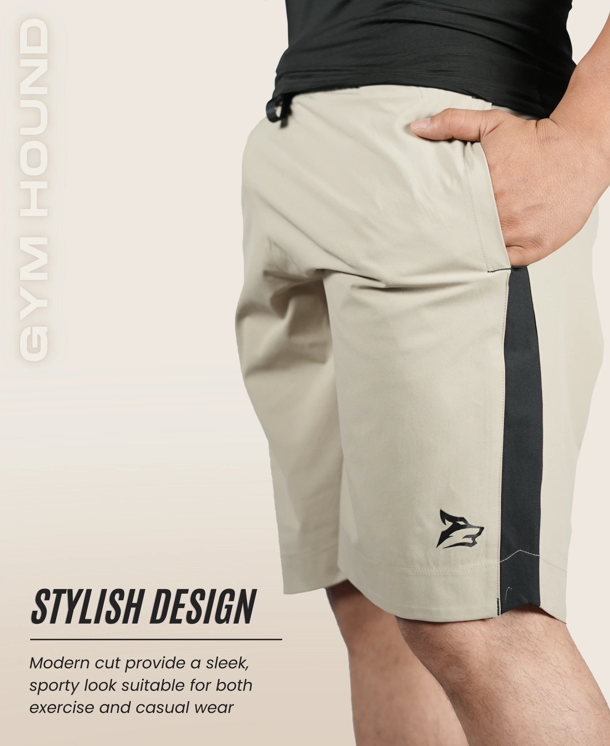 Men's Running & Sports Shorts - Khaki