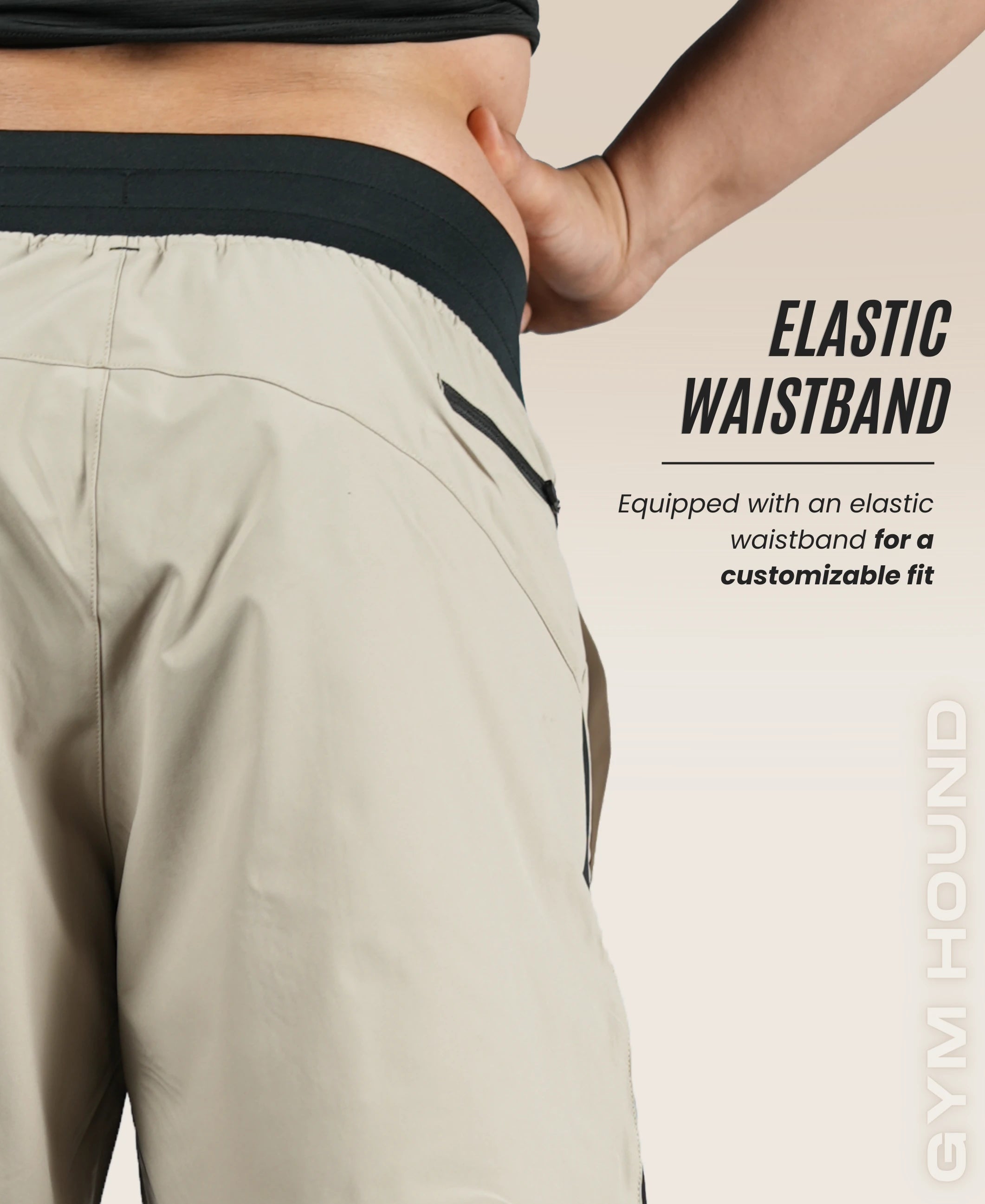 Men's Running & Sports Shorts - Khaki