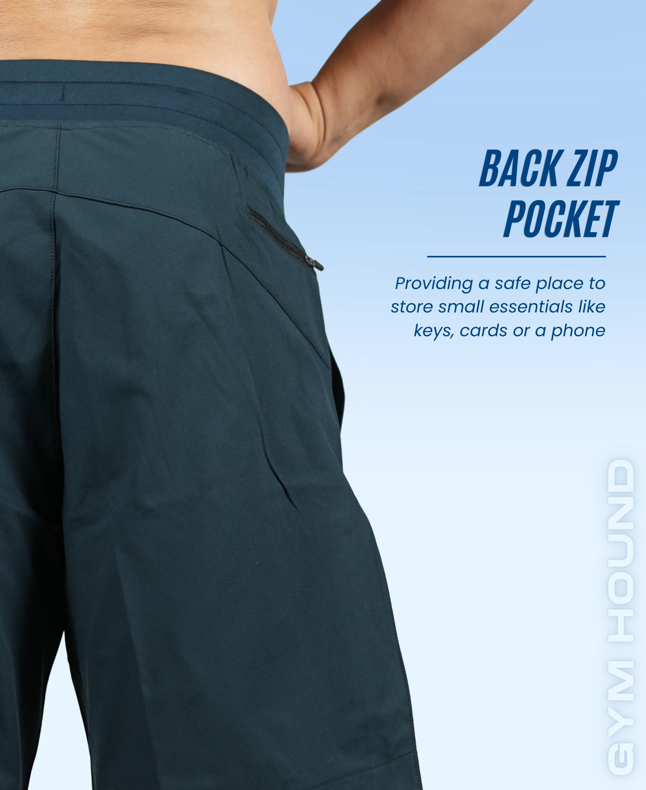 Men's Running & Sports Shorts - Navy Blue