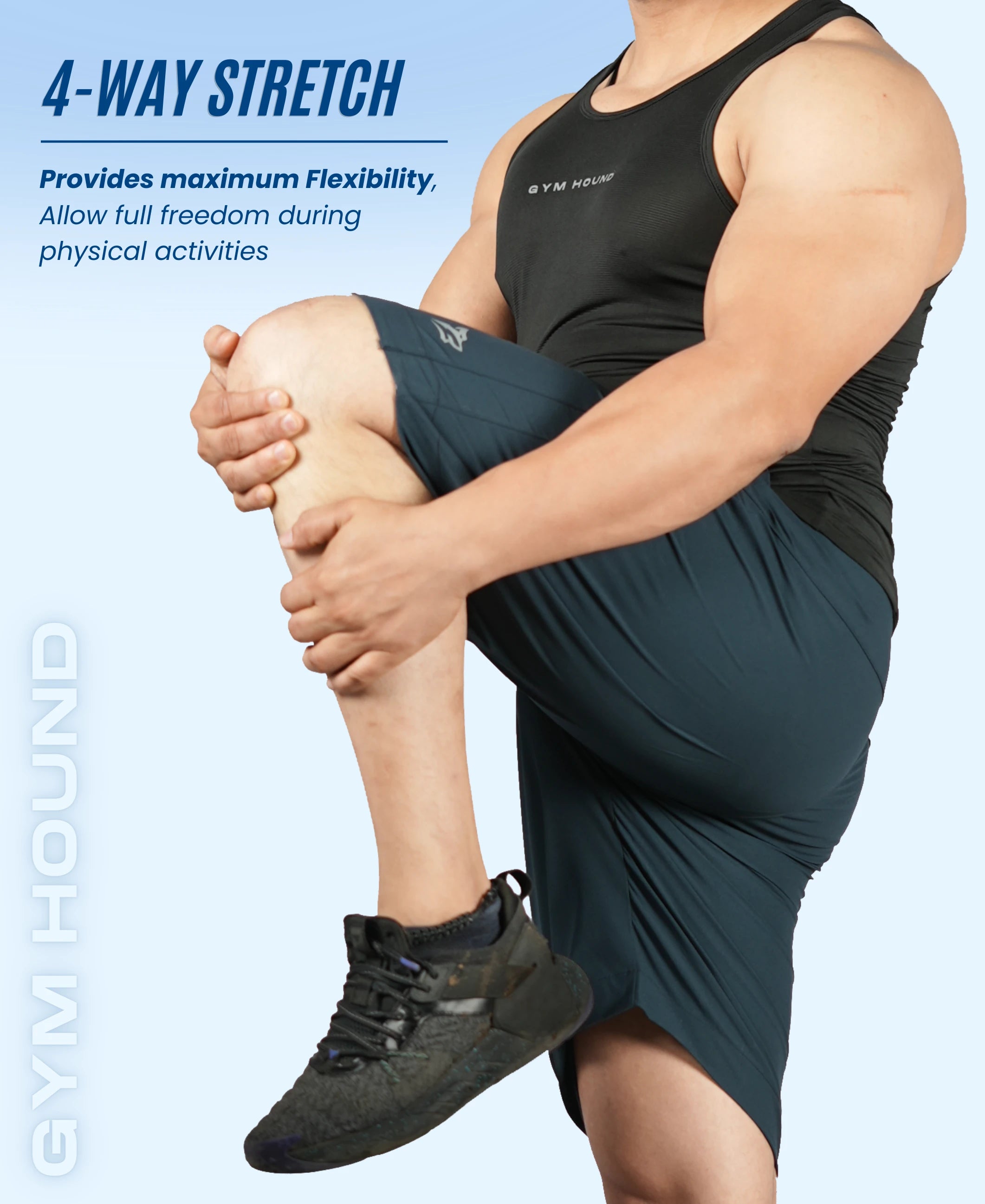 Men's Running & Sports Shorts - Navy Blue