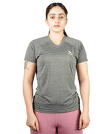 Performance Fit V Neck T Shirt for Women’s - Dark Gray