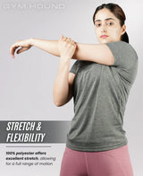 Performance Fit V Neck T Shirt for Women’s - Dark Gray