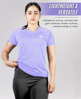 Performance Fit V Neck T Shirt for Women’s - Lavender
