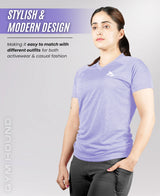 Performance Fit V Neck T Shirt for Women’s - Lavender