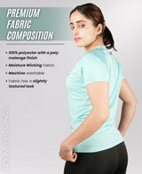 Performance Fit V Neck T Shirt for Women’s - Sky Blue
