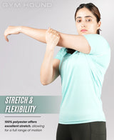 Performance Fit V Neck T Shirt for Women’s - Sky Blue