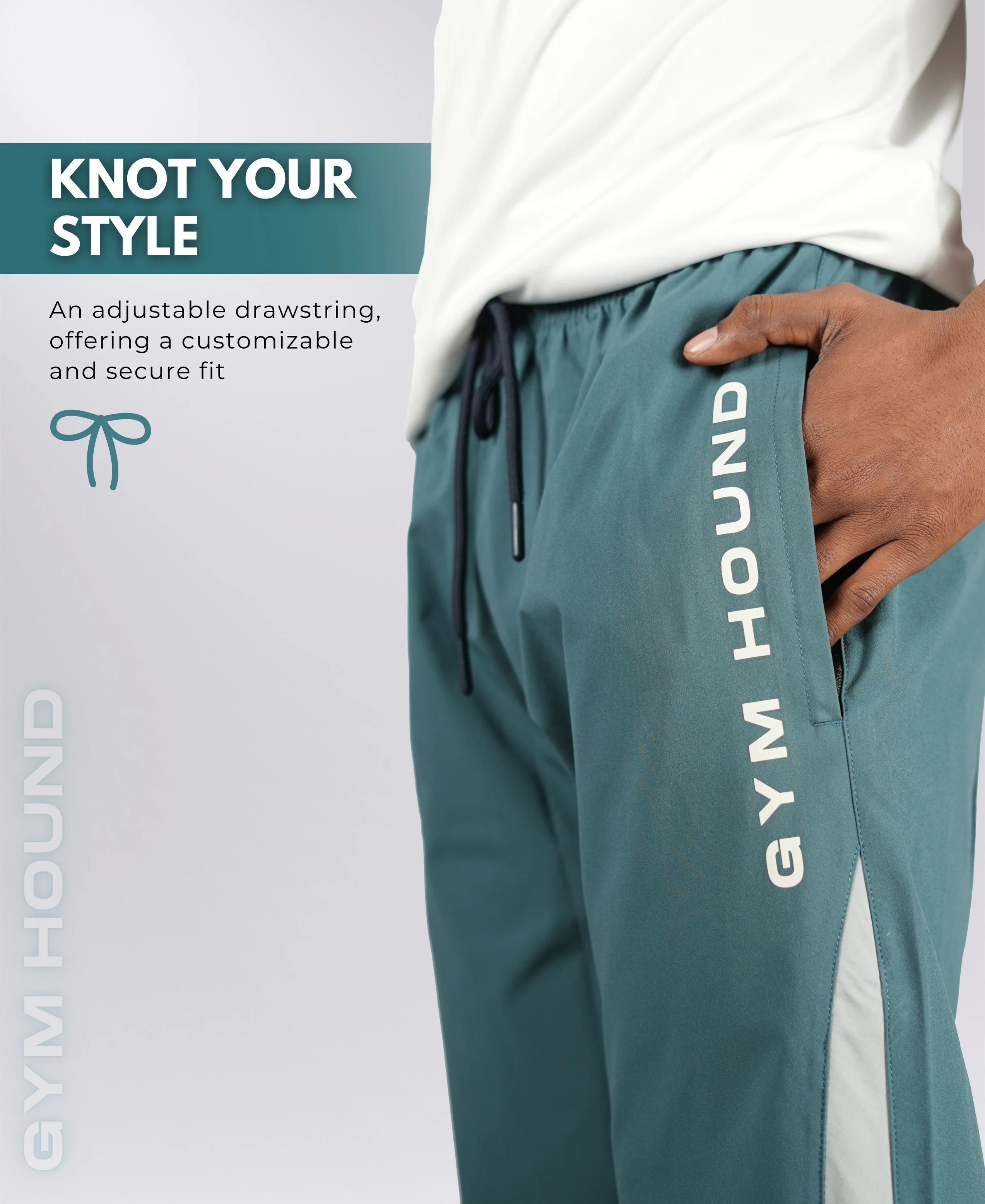 Tapered Fit Gym Lower for Men's - Blue