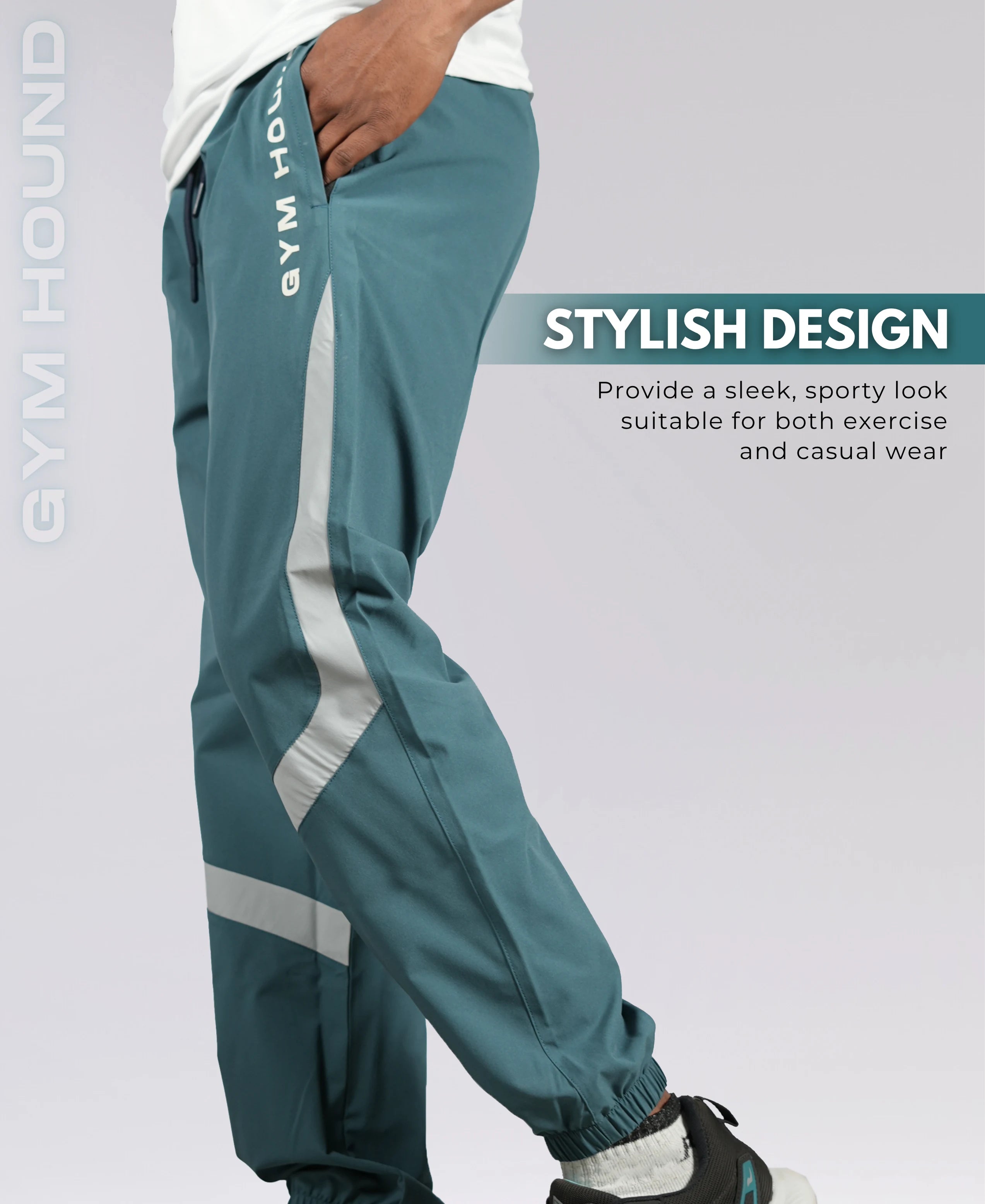 Tapered Fit Gym Lower for Men's - Blue