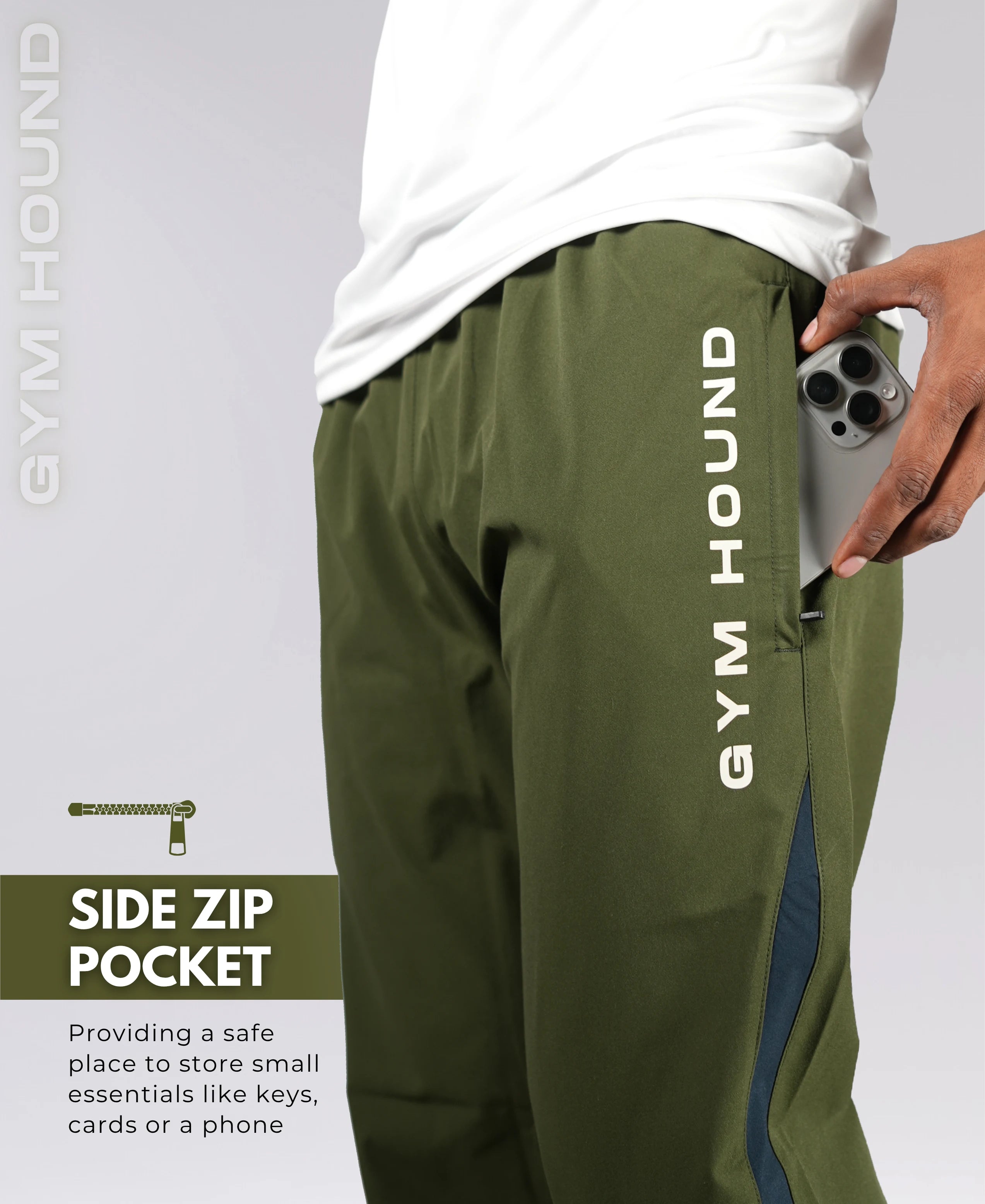 Active Fit Gym Lower for Men's - Olive