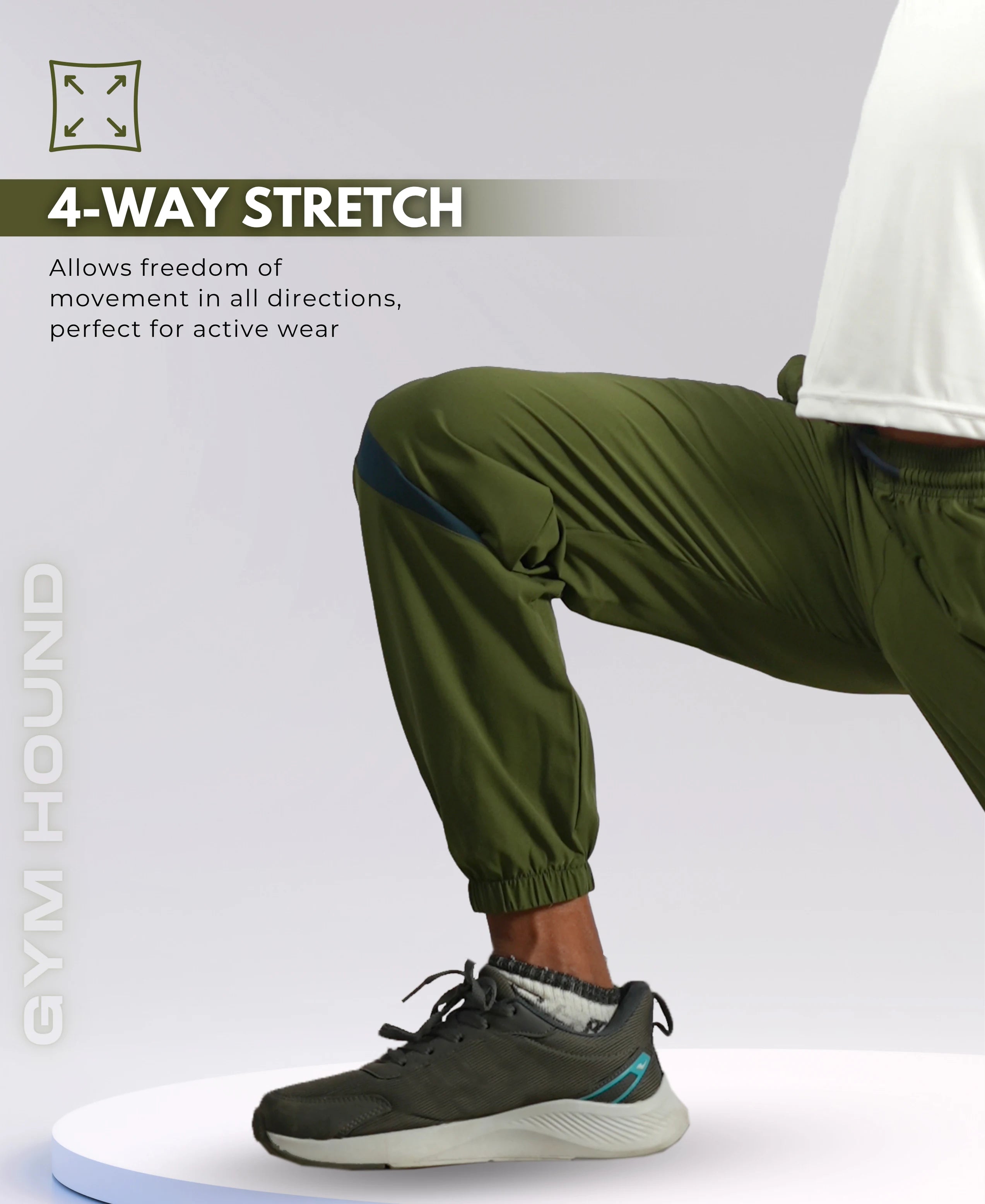 Active Fit Gym Lower for Men's - Olive