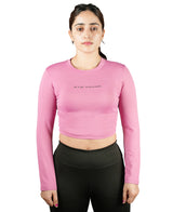 Ultra-Comfort & Flexible Crop Top for Women's - Blush Pink