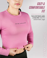Ultra-Comfort & Flexible Crop Top for Women's - Blush Pink