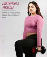 Ultra-Comfort & Flexible Crop Top for Women's - Blush Pink