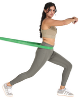 Women's High Rise Stretchable Ankle Length Slim Fit Gym Legging - Olive Green