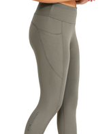 Women's High Rise Stretchable Ankle Length Slim Fit Gym Legging - Olive Green